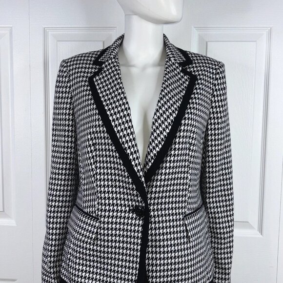 KASPER houndstooth blazer women's size 12 - Picture 2 of 2